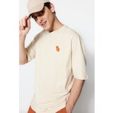Trendyol T-Shirt - Beige - Oversize | Shoptok.si