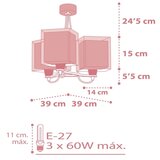 Dalber 63267S - Dečji luster KOALA 3xE27/60W/230V | Eponuda.com