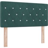 vidaXL Naslon za glavu s kristalnim gumbima, tamnozelena, 90 cm, baršun | shoptok.hr