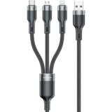 Awei 3V1 USB-C KABEL ZA LIGHTNING MICRO ZA TELEFON BLACK BLACK, (21980665) | Shoptok.si