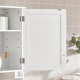 SoBuy stenska omarica z enimi vrati v beli barvi v stilu minimalizma, (20814782) | Shoptok.si
