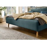 Meise Möbel modra/siva oblazinjena postelja brez letvenega dna 120x200 cm mattis – | Shoptok.si