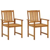 Maison Chic Vrtni stoli - Stol za vrt z blazinami 2 kosa trden akacijev les JS2196, (21877127) | Shoptok.si