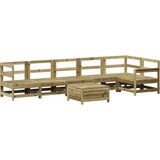  Vrtna sedežna garnitura 7-delna impregnirana trdna borovina, (21146130) | Shoptok.si