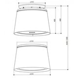 Faber NAPA Céline Plus WW/CG Matt (bijela/country siva mat), (345.0541.064) cijene