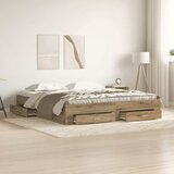  Krevetna konstrukcija s ladicama Umjetnički hrast 180 x 200 cm | Eponuda.com