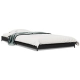 vidaXL Okvir za krevet crni 90 x 190 cm od konstruiranog drvo i metal Cijene