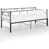  Za krevet na razvlačenje crni metalni 90 x 200 cm | shoptok.hr