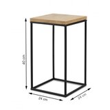 Stalak za cveće BASICLOFT 40x24 crna/braon | Eponuda.com