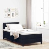  s opruga kutije s uzglavljem Crna 90 x 190 cm tkanina | shoptok.hr