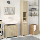 vidaXL 3-dijelni set kupaonskog namještaja boja hrasta sonome drveni | shoptok.hr