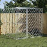 vidaXL Vanjski kavez za pse srebrni 2 x 2 x 2 m od pocinčanog čelika | shoptok.hr