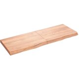 vidaXL Zidna polica svjetlosmeđa 140x50x6 cm od obrađene hrastovine Cijene