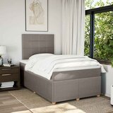  Krevet s oprugama i madracem smeđesivi 120 x 200 cm od tkanine | shoptok.hr