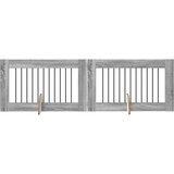  Vrata za pse z stojali 2 pcs Siva Sonoma 100 x 60 cm, (5000232682) | Shoptok.si