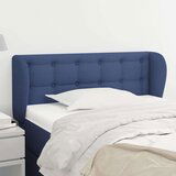  Vzglavje z ušesi modro 103x23x78/88 cm blago, (20737759) | Shoptok.si