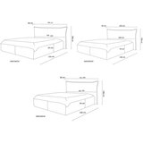 Bobochic Paris Tamno zeleni tapecirani bračni krevet s prostorom za odlaganje s podnicom 180x200 cm Jade – | shoptok.hr