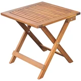 SUNFUN Diana Vrtni drveni stolić (45 x 45 x 45 cm, Akacija, Smeđe boje)