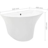  Sudoper Bijelo 56 x 48 x 42 cm Glazirana keramika | shoptok.hr
