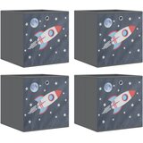  Sklopive kutije za pohranu 4 kom sive 32x32x32 cm od tkanine | Eponuda.ba