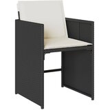  9-dijelni vrtni blagovaonski set s jastucima crni od poliratana | shoptok.hr