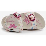 Kesi Children's sandals with flowers and buckles white Memoria | shoptok.hr