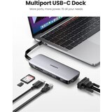 Ugreen kabel usb-c 9v1 hub 3*USB3.0+HDMI+VGA+RJ45 gigabit+sd&amp;tf +pd | Shoptok.si