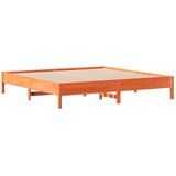  s regalom za knjige bez madraca 200x200 cm od borovine | shoptok.hr