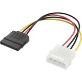 Hama tok priključni kabel [1x 4-polni električni ženski konektor IDE - 1x 7-polni moški konektor SATA] 0.15 m črna\, rumena\, rdeča, (20414659) | Shoptok.si