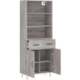  Visoka komoda siva sonome 69 5x34x180 cm od konstruiranog drva | shoptok.hr