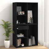 Kozmetički ormarić crni 80 x 40 x 75 cm od konstruiranog drva | shoptok.hr