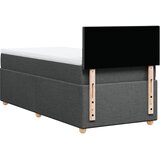  Okvir kreveta s oprugama i madrac tamnosivi 80x200cm od tkanine | shoptok.hr