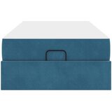  Okvir kreveta s madracem 2 pcs Plava Baršun | shoptok.hr