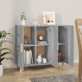  Komoda boja hrasta sonome 90 x 34 x 80 cm konstruirano drvo Siva | shoptok.hr