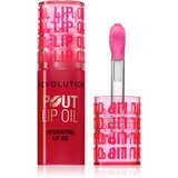 Makeup Revolution Pout Lip olje za ustnice z vlažilnim učinkom odtenek Cherry Red 3 ml Cene