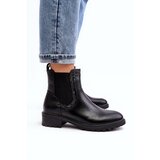 Boto Women's Low-Cut Ankle Boots on Flat Heel Black Kassona | shoptok.hr