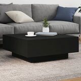 The Living Store Klubska mizica z LED lučkami črna 80x80x31 cm - Klubska Mizica, (21661259) | Shoptok.si