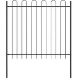  Vrtna Ograda 3 pcs Siva 5,1 x 1,5 m Čelik s prahom | Eponuda.com