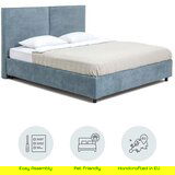 Bonami Selection Plavi tapecirani bračni krevet s podnicom i prostorom za odlaganje 180x200 cm Myra Bold – | shoptok.hr