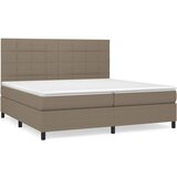 Maison Chic Box spring postelja - Vzmetna postelja z vzmetnico taupe 200x200 cm blago SL341, (21890313) | Shoptok.si