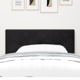 vidaXL LED uzglavlje s gumbima, crno, 80 cm, baršun | shoptok.hr