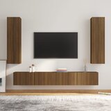  4-dijelni set TV ormarića boja smeđeg hrasta konstruirano drvo | shoptok.hr