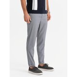 Ombre Men's REGULAR FIT chino pants with elastic waistband - gray | Eponuda.ba