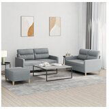 vidaXL 3-dijelni set sofa s jastucima svjetlosivi od tkanine Cijene
