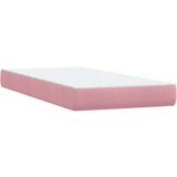 Box spring postelja z vzmetnico roza 80x220 cm žamet, (21792751) | Shoptok.si