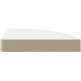vidaXL Plutajuća kutna polica visoki sjaj bijela 25 x 25 x 3,8 cm MDF | shoptok.hr