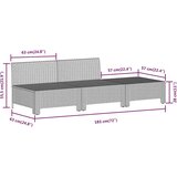  Sedežna garnitura 3-delna z blazinami siv poli ratan | Shoptok.si
