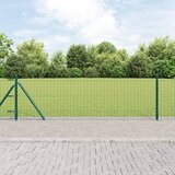 vidaXL set postova za ograde Set od 7 Zelena Beton, Čelik Cijene