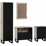  Set namještaja za kupaonicu s ladicama 4 pcs Bakarna smeđa | shoptok.hr