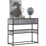 Maison Chic konzolna miza - miza ob steni siva sonoma 90x35x80 cm inženirski les, (21786129) | Shoptok.si